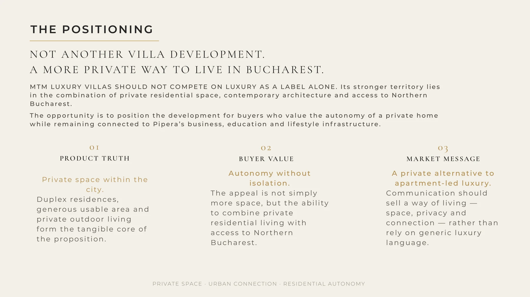 Cadrul de poziționare MTM Luxury Villas — planșă selectată